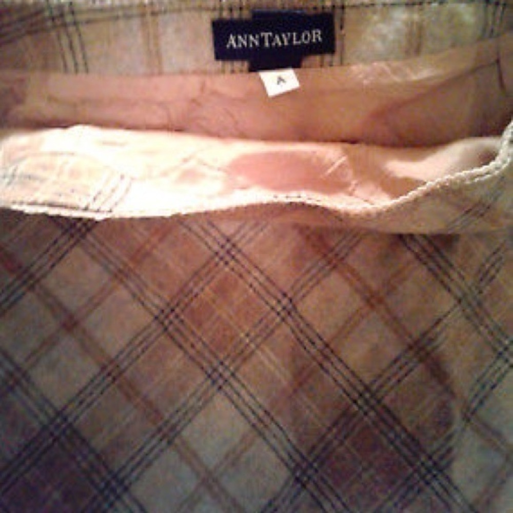 Vintage Ann Taylor Plaid Skirt - Picture 4 of 5